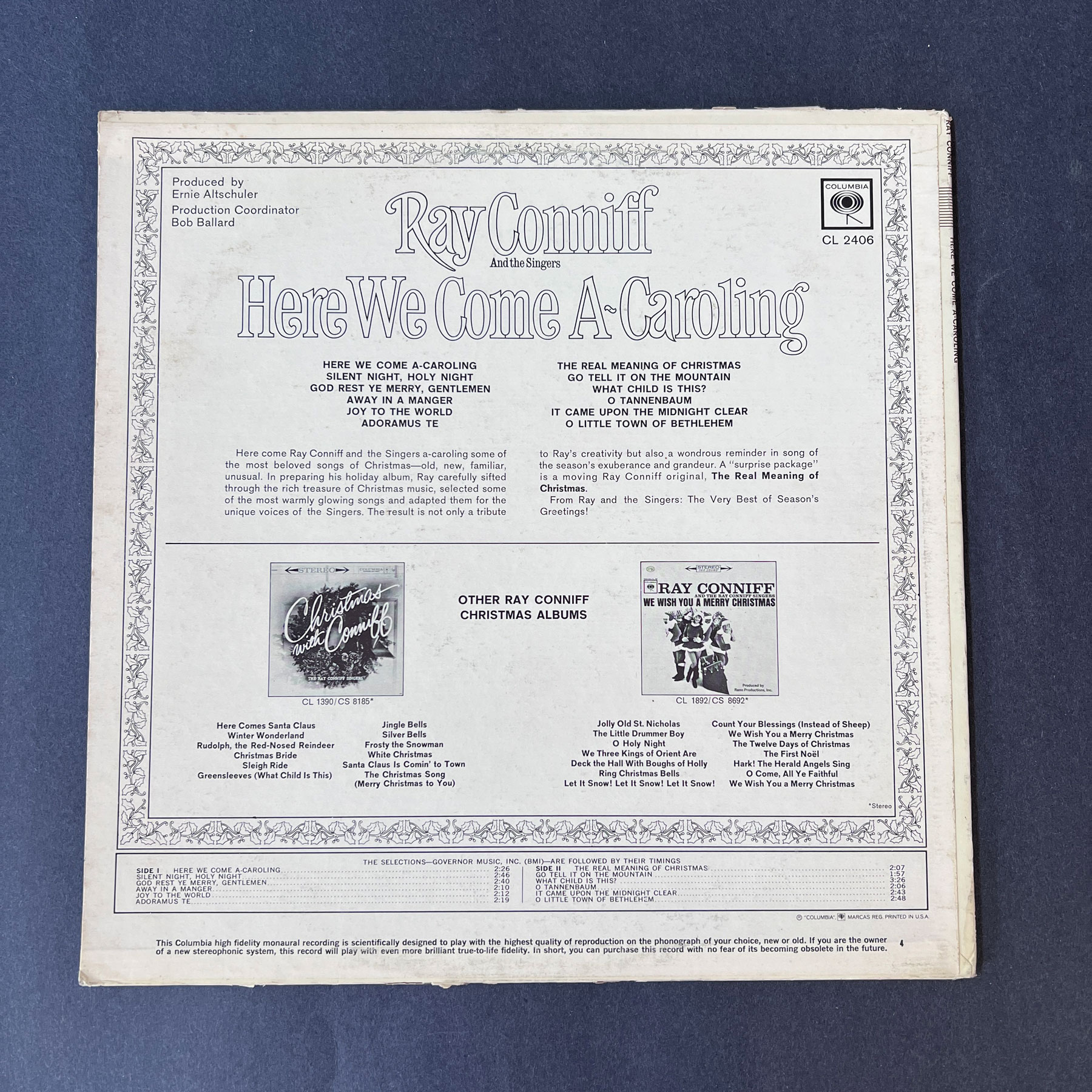 Ray Conniff And The Singers Here We Come A Caroling The Am Project